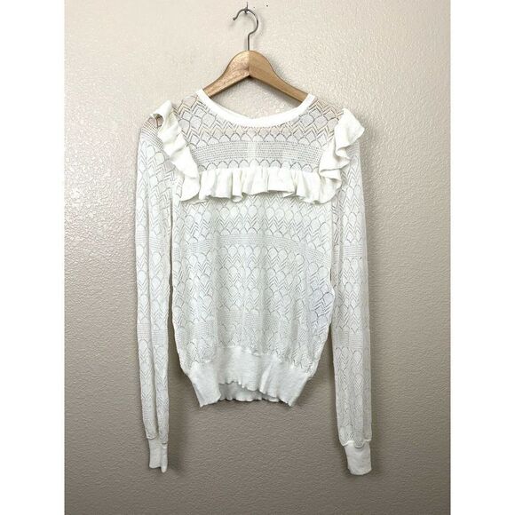 Maje Menthe Open Knit Top - Picture 2 of 9